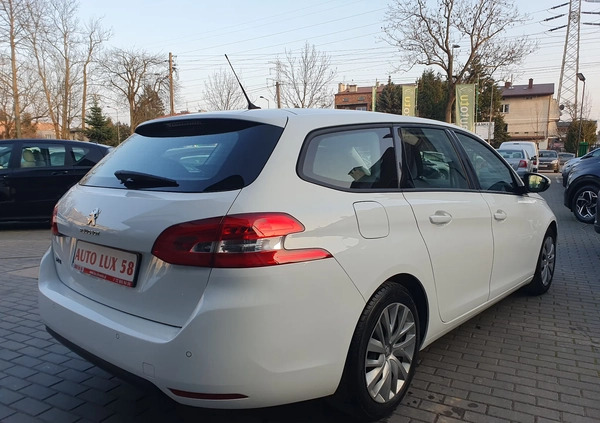 Peugeot 308 cena 39900 przebieg: 163119, rok produkcji 2019 z Warszawa małe 277